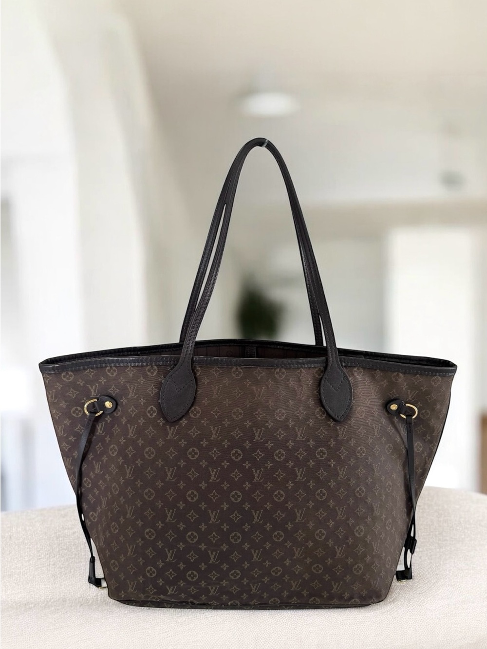 Louis Vuitton Neverfull MM Monogram Idylle Tote Shoulder Bag